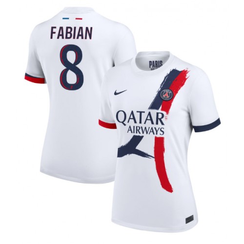 Dámy Fotbalový dres Paris Saint-Germain Fabian Ruiz #8 2024-25 Venkovní Krátký Rukáv